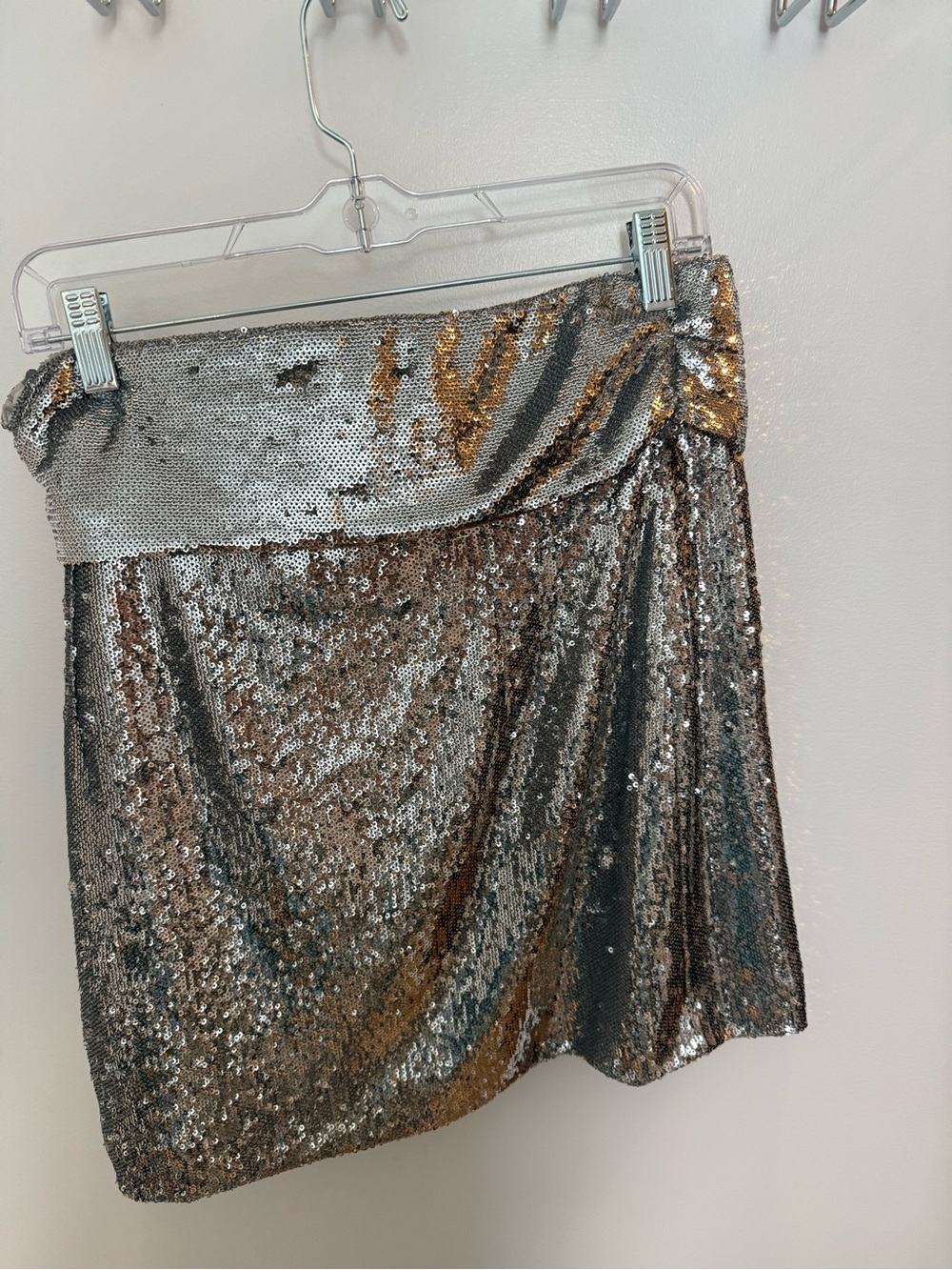 Bernard asymmetric sequined taffeta mini skirt - Picture 4 of 7